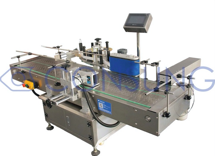 Round Bucket Sticker Labeling Machine