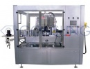 Roll fed hot melt glue labeller machine